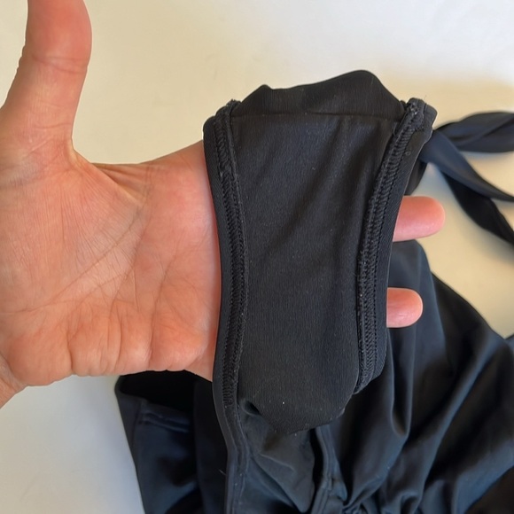 Victoria's Secret The Forever  Black Halter Shirred Ruched
One Piece Smal… - Picture 14 of 14